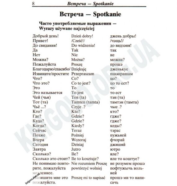 Русско-Польский разговорник Авт: Таланов О. Изд-во: Арій - фото 3