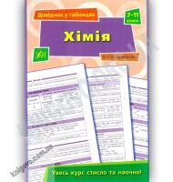 Довідник у таблицях Хімія 7-11 класи Авт: Н. Островерхова Вид: УЛА Довідник у таблицях Хімія 7-11 класи Авт: Н. Островерхова Вид: УЛА