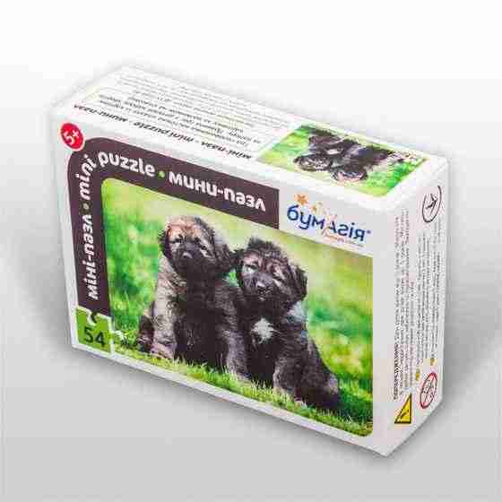 Мини-пазл 54 элемента Код: PZ-1406 Щенки Бумагия Мини-пазл 54 элемента Код: PZ-1406 Щенки Бумагия