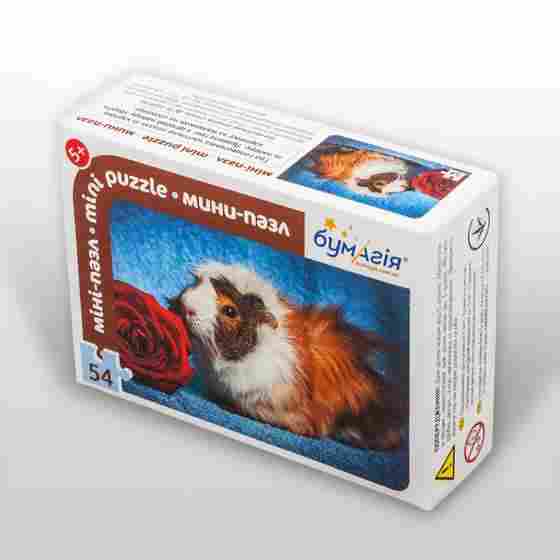 Мини-пазл 54 элемента Грызуны Бумагия Морская свинка