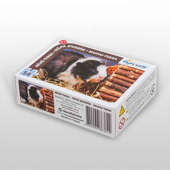 Мини-пазл 54 элемента Грызуны Бумагия - фото 2