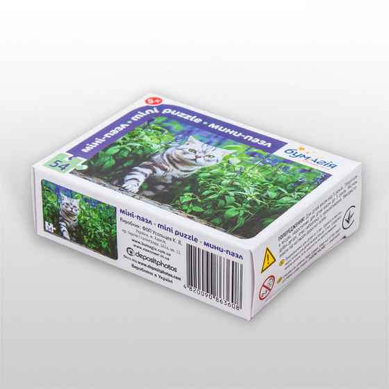 Мини-пазл 54 элемента Код: PZ-1508 Кошки и котята Бумагия - фото 2