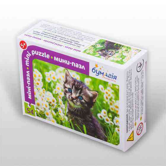 Мини-пазл 54 элемента Код: PZ-1506 Кошки и котята Бумагия Мини-пазл 54 элемента Код: PZ-1506 Кошки и котята Бумагия