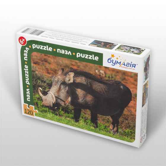 Детский пазл серия Экзотические животные 120 эл. Кабан - фото 1