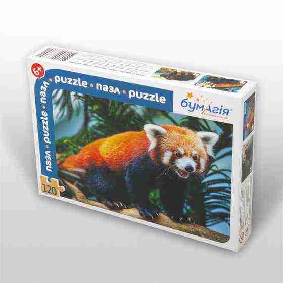 Игра пазл Лесные хищники 120 эл., Красная панда Игра пазл Лесные хищники 120 эл., Красная панда