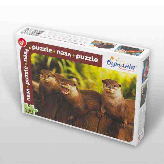 Игра пазл Лесные хищники 120 эл., Европейская норка