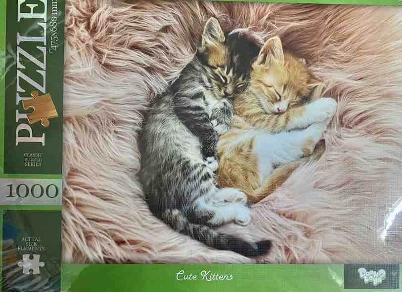 Пазлы 1000 элементов Cute Kittens Danko Toys Пазлы 1000 элементов Cute Kittens Danko Toys - КОСМІЧНІ ТОВАРИ