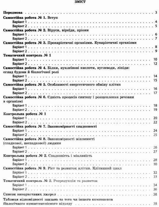 Тест-контроль Біологія 10 клас Рівень стандарту Сало Т. Весна - фото 2