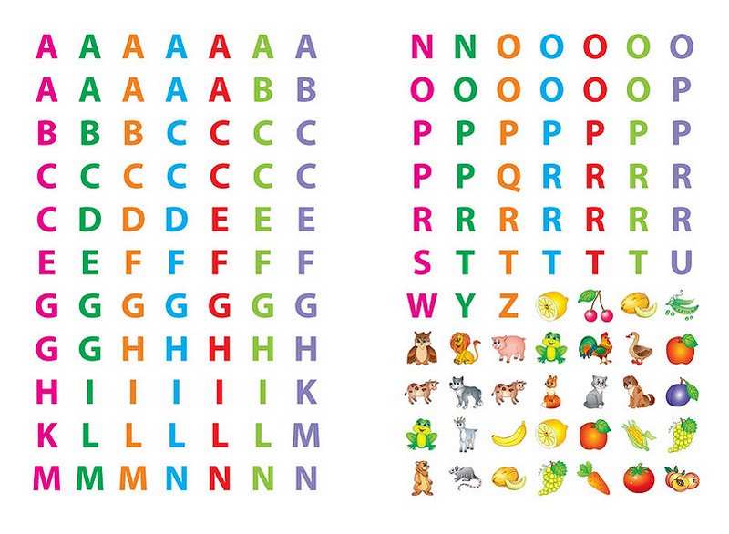 Готуюсь до школи з наліпками Вивчаю англійські слова Тварини Фрукти Овочі Смирнова К. УЛА - фото 2