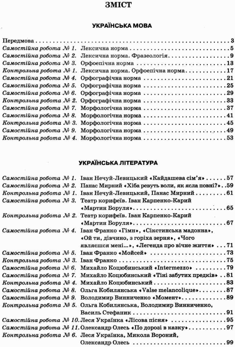 Зошит для поточного та тематичного оцінювання Українська мова та література 10 клас Стандарт Програма 2018 Гайдаєнко Ю. Освіта - фото 2