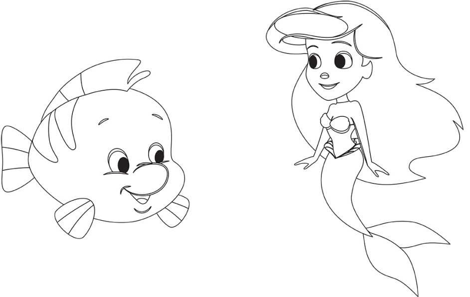 Disney Маля Гра з кольором Русалонька Ранок - фото 2