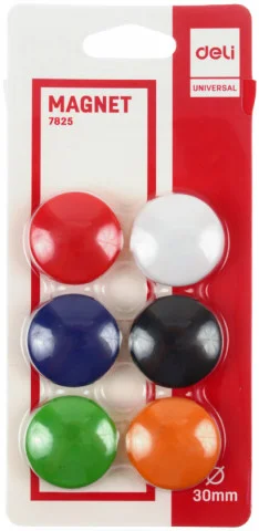 Набір магнітів Deli для шкільної дошки. Діаметр 30мм. Вир: Deli - фото 1
