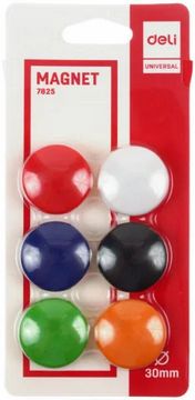Набір магнітів Deli для шкільної дошки. Діаметр 30мм. Вир: Deli Набір магнітів Deli для шкільної дошки. Діаметр 30мм. Вир: Deli