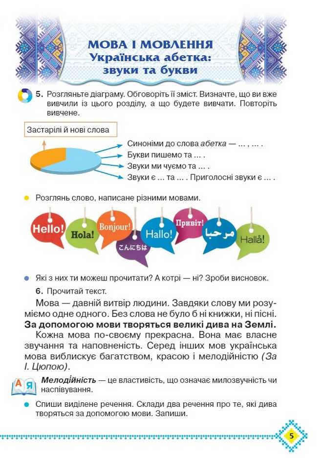 Підручник Українська мова та читання 4 клас Частина 1 НУШ Авт: Захарійчук М. Вид-во: Грамота - фото 5
