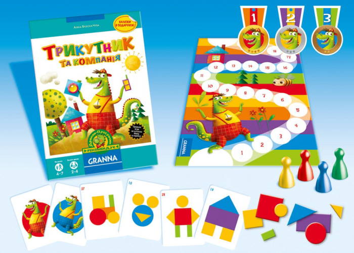 Настольная игра Granna Треугольник и компания (Трикутник та компанія) (82470) - Granna - фото 3