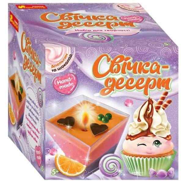 Свічка-десерт Тірамісу Апельсин та шоколад 5+ Ранок Свічка-десерт Тірамісу Апельсин та шоколад 5+ Ранок