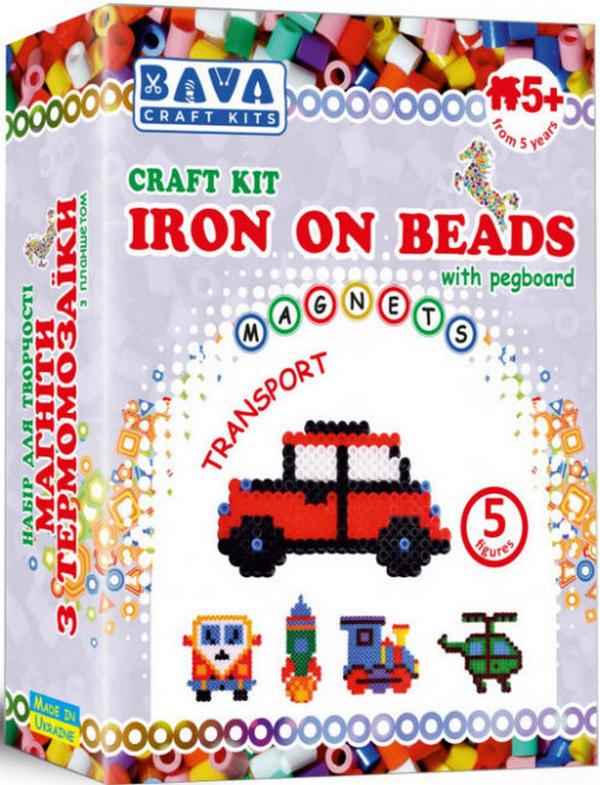 Набір для творчості Магніти з термомозаїки Транспорт 5 фігур 5+ Craft kits Ранок Набір для творчості Магніти з термомозаїки Транспорт 5 фігур 5+ Craft kits Ранок