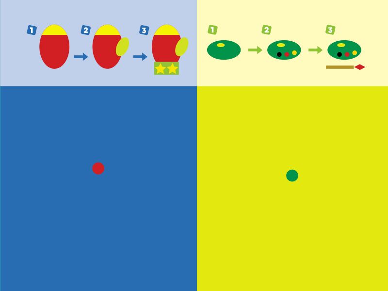 Склади картинку з наліпок. Рівень 3 - фото 4