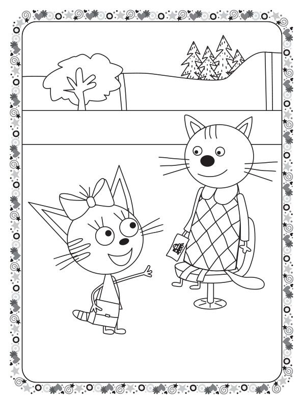 Кольоровий штрих Три коти Залізниця Kids-E-Cat Ранок - фото 2