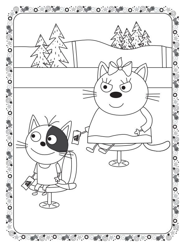 Кольоровий штрих Три коти Залізниця Kids-E-Cat Ранок - фото 3