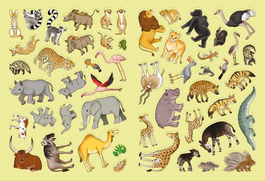 Африка Прикольні наліпки 50 наліпок 4+ Школа - фото 2