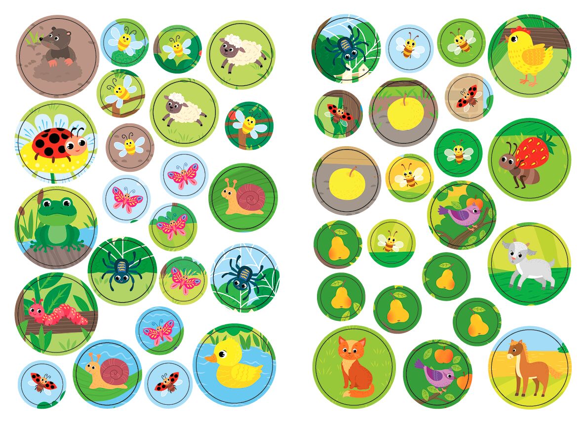 Великі наліпки для малят — Барвистий півник 3+ УЛА. - фото 3