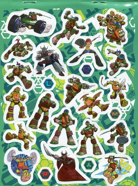 100 наклейок. Teenage Mutant Ninja Turtles - фото 4