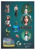 Мавка. Набір наліпок. Берегиня лісу Мавка. Набір наліпок. Берегиня лісу