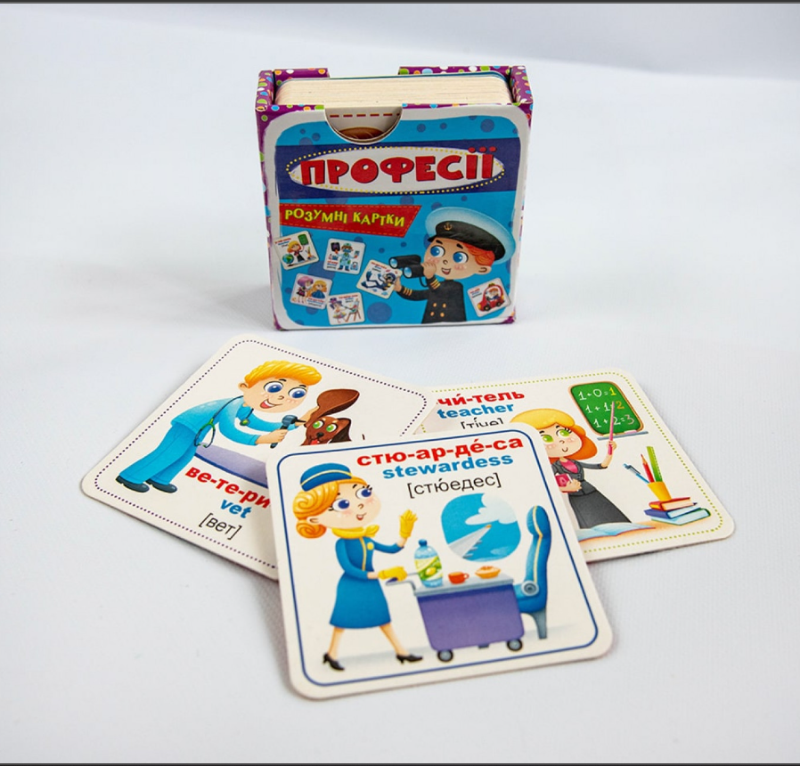 Розумні картки. Професії. 30 карток. Crystal Book. - фото 3