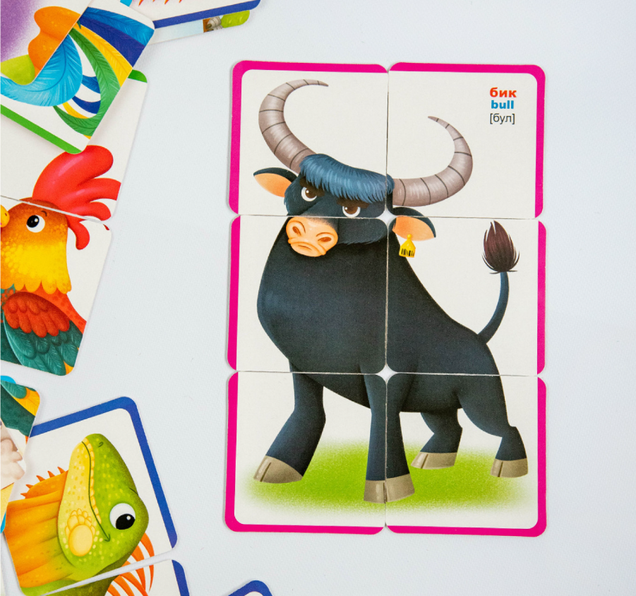 Розумні картки. Свійські тварини. 30 карток. Crystal Book. - фото 6