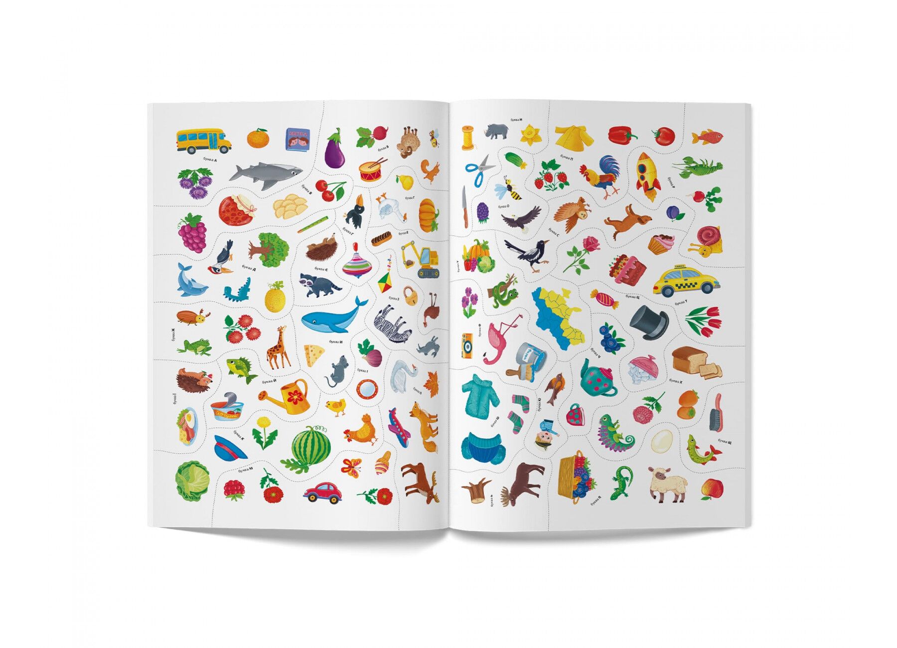 Школа сучасного чомусика. Моя перша абетка. 125 розвивальних наліпок. Crystal Book. - фото 4