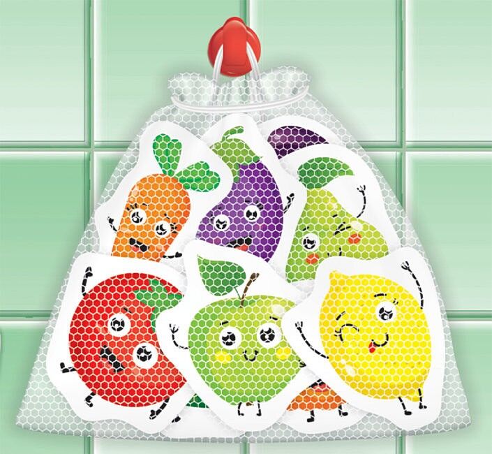 Буль-буль іграшки. Фрукти та овочі. Ігри для купання - фото 3