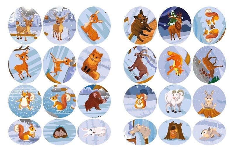 Наклей і дізнайся. Зима в лісі - фото 4