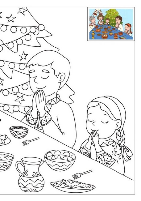 Різдво. Розмальовка з наліпками - фото 4