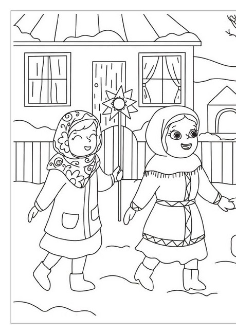 Різдво. Розмальовка з наліпками - фото 5