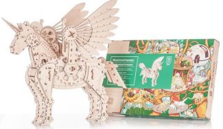 Механічний єдиноріг механічна дерев'яна 3D-модель Механічний єдиноріг механічна дерев'яна 3D-модель