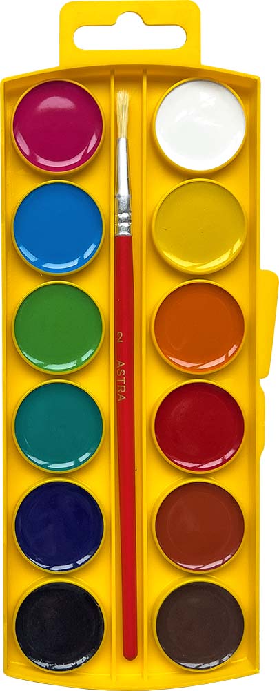 Фарби акварельні медові 12 кольорів - фото 2