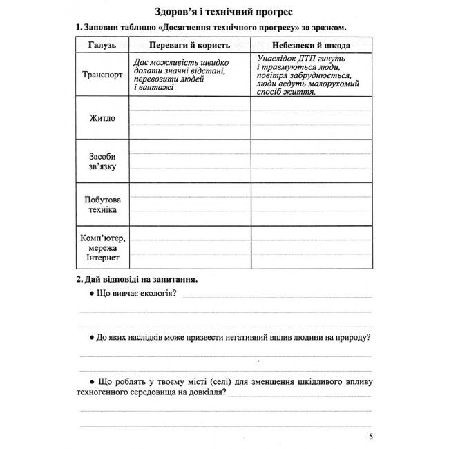 Робочий зошит Основи здоров’я 6 клас Нова програма До підручника І. Беха та ін. Авт: Мечник Л. Вид-во: Підручники і посібники - фото 4