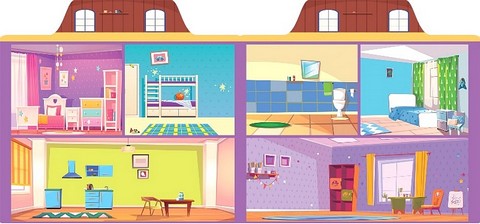 Багаторазові наліпки. Ляльковий будинок - фото 2