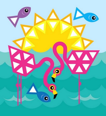 Мозаїка з наліпок. Для дітей від 4 років. Трикутники - фото 4