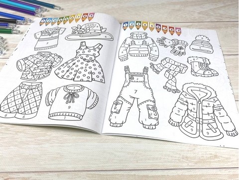 Фарбуй по цифрах. Маленька модниця - фото 4