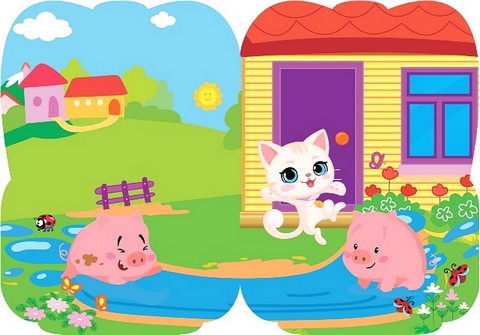 Рюкзачок із наліпками. Кошеня Сніжинка - фото 2