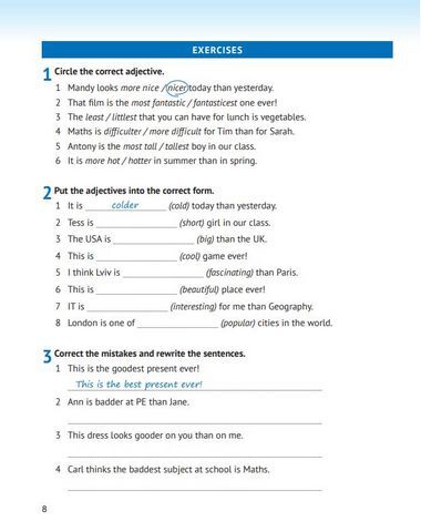 Робочий зошит з граматики + збірник тестів для поточного та семестрового контролю Англійська мова 5 клас НУШ Авт: О. Карпюк К. Карпюк Вид-во: Лібра Терра - фото 6