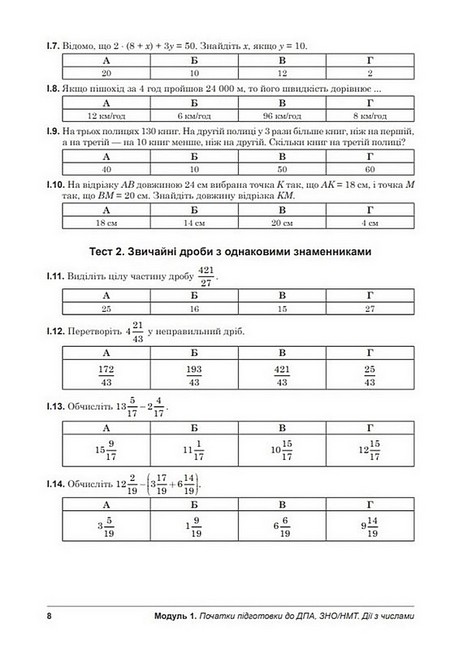 Математика. Навчально-методичний посібник для підготовка до ДПА, ЗНО/НМТ 2024 - фото 5