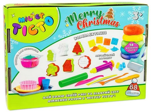 Набір для творчості. Містер тісто. Merry Christmas вид: Strateg - фото 3