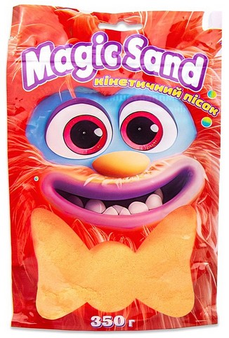 Magic sand. Кінетичний пісок в пакеті помаранчевий, 350 г - фото 1
