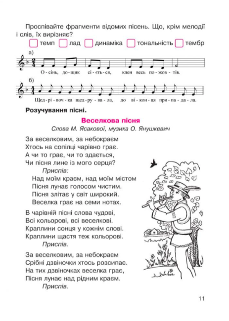 Робочий зошит Музичне мистецтво 5 клас Нова програма До підручника Л.Масол Л. Аристової Авт: В.М. Островський М.В. Сидір Вид-во: Богдан - фото 11