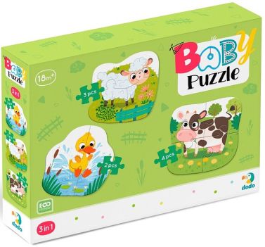 Пазл 3 в 1 "Сільські тварини" Пазл 3 в 1 "Сільські тварини"