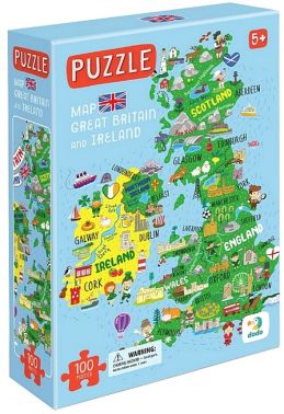 Пазл "Мапа Великобританії та Ірландії" Пазл "Мапа Великобританії та Ірландії"