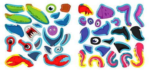 Наліпки-конструктори. Підводний світ - фото 4